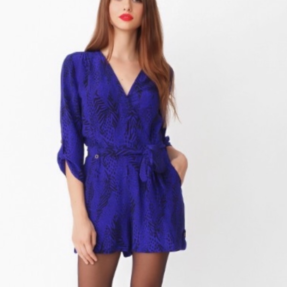 Red Yumi Kim Romper 100% Silk NWT